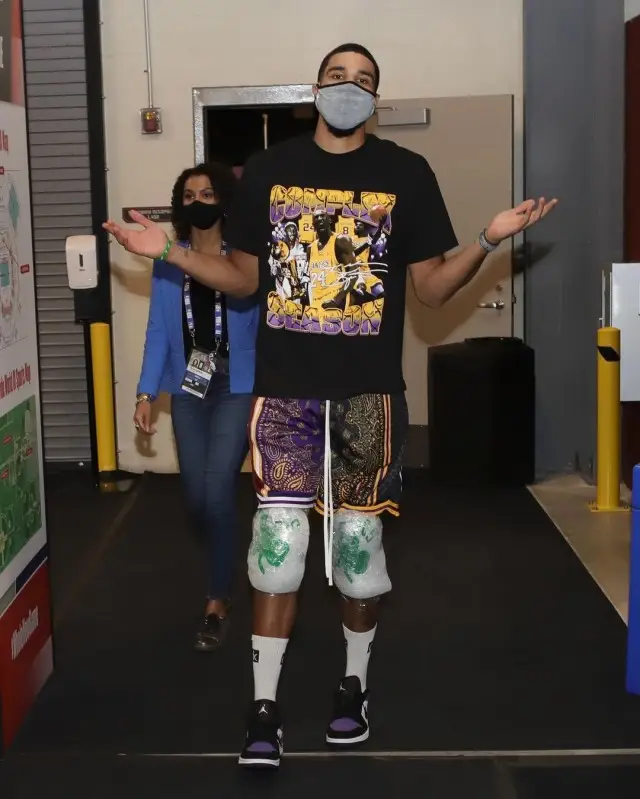 Jayson Tatum outfit in Complex Season, Nike, and Calvin Klein, 2020