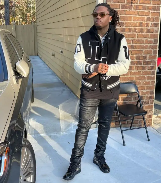 Gunna outfit in Rick Owens, Nike, and Louis Vuitton, 2020