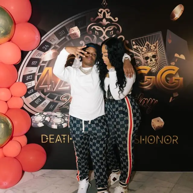 42 Dugg outfit in Gucci, ’47, and Nike, 2020