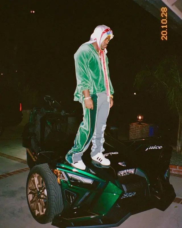 ASAP Ferg outfit in Telfar, Adidas, and Prada, 2020