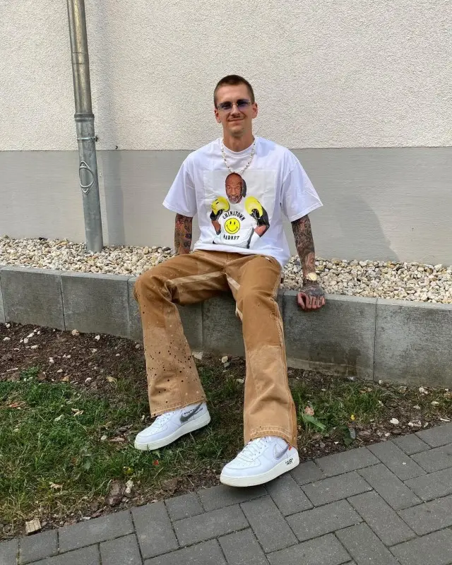 Willy Iffland outfit in Market, Gallery Dept., and Nike, 2020