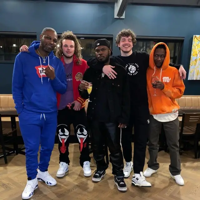 Jack Harlow outfit in New Balance and Aime Leon Dore, 2020