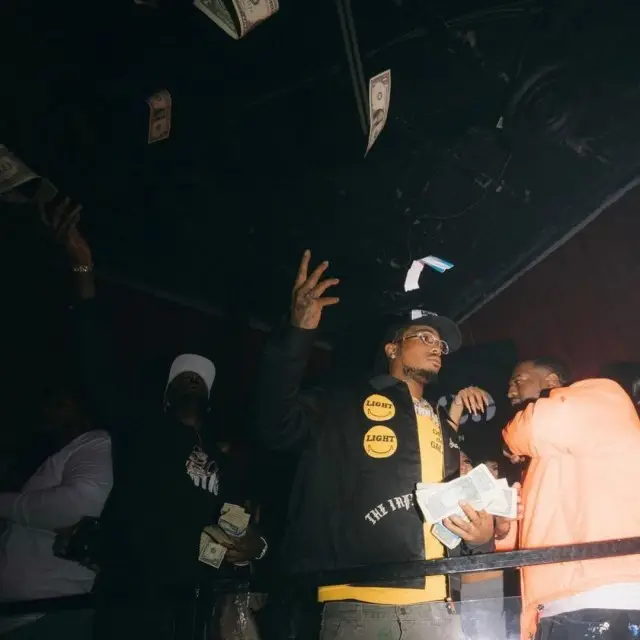Quavo outfit in Dickies, Gallery Dept., and Chrome Hearts, 2020