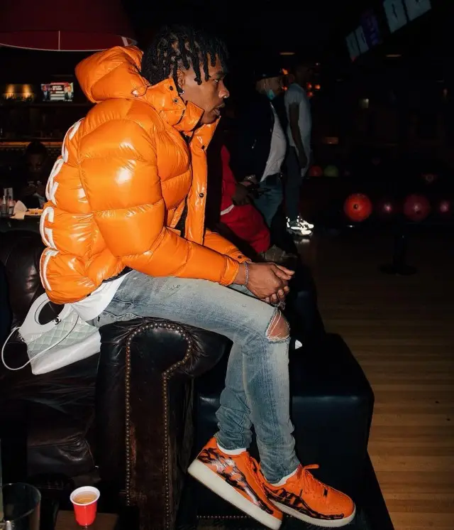 Lil Baby outfit in Moncler, Dior, and Nike, 2020