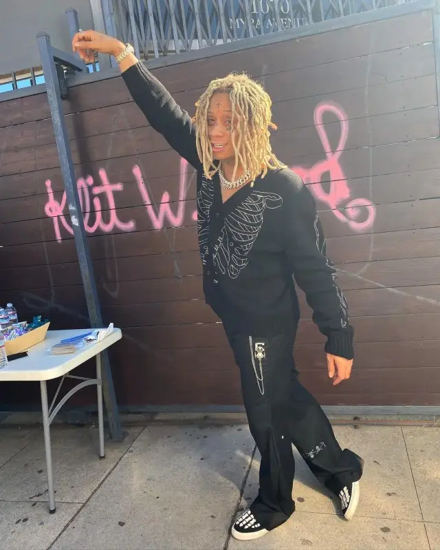 Trippie Redd outfit in Amiri, Mastermind, and C2H4, 2020