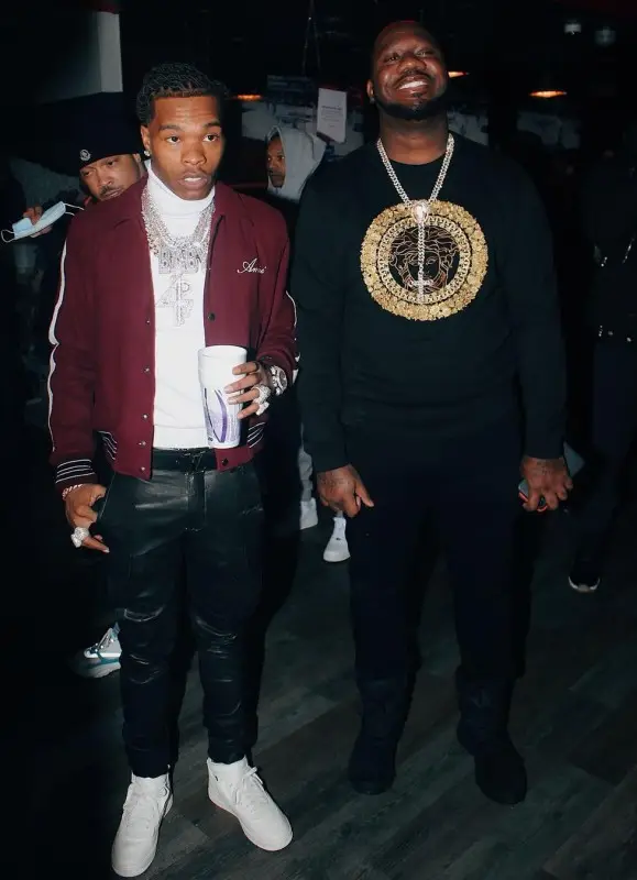 Lil Baby outfit in Amiri, Nike, and Louis Vuitton, 2020
