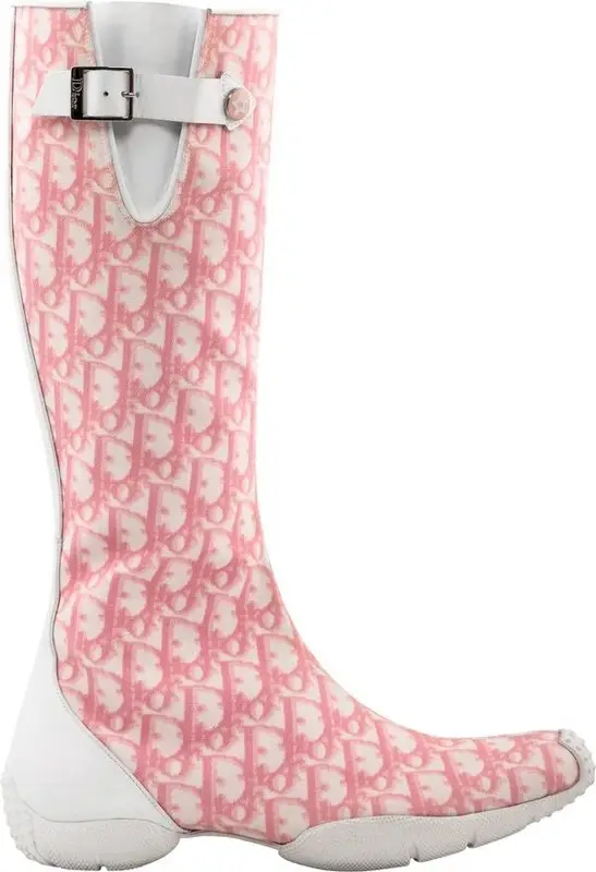 CHRISTIAN DIOR Diorissimo Pink Zip Up Boots Size 38 Ladies –  Afashionistastore
