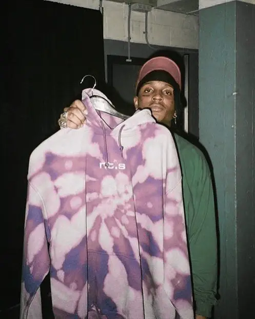 Ski Mask The Slump God outfit in New Tone Studios, 2019
