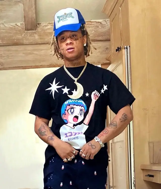 Trippie Redd outfit in Ecosys La, 2020