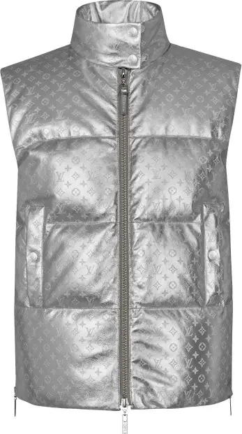 Louis Vuitton 2019 3D Pocket Monogram Embossed Vest - Grey Outerwear,  Clothing - LOU319786