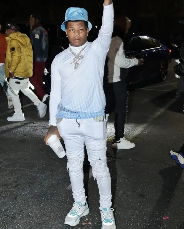 Rylo Rodriguez outfit in Dior, Amiri, and Prada, 2020