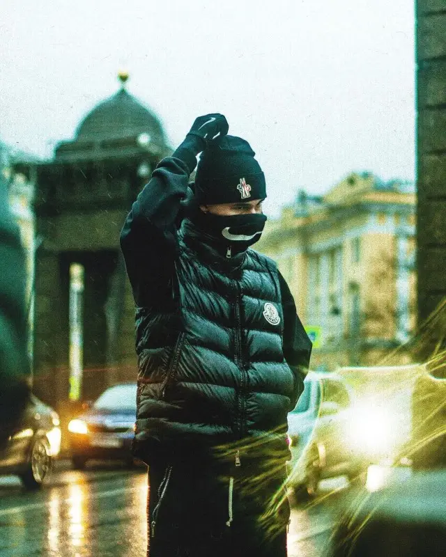 Obladaet outfit in Awake NY, Moncler, and Nike, 2020