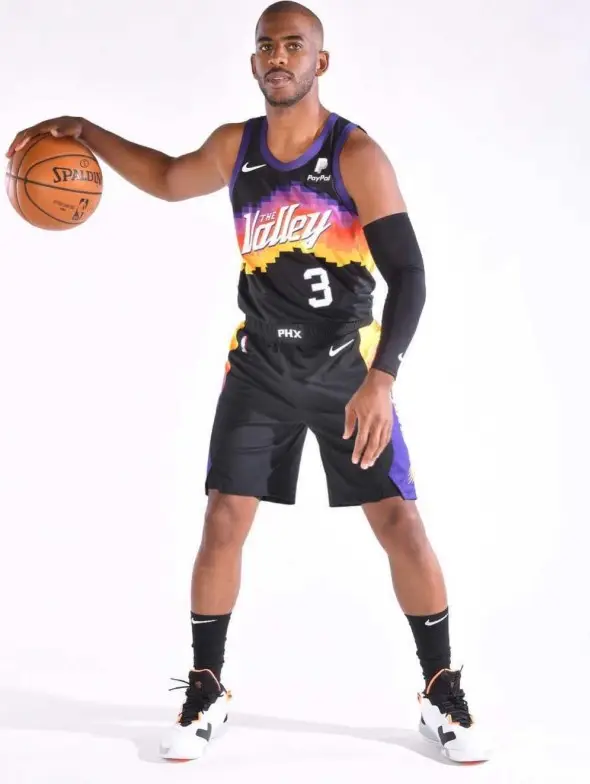 Chris Paul outfit in Nike, Spalding, and NBA, 2020