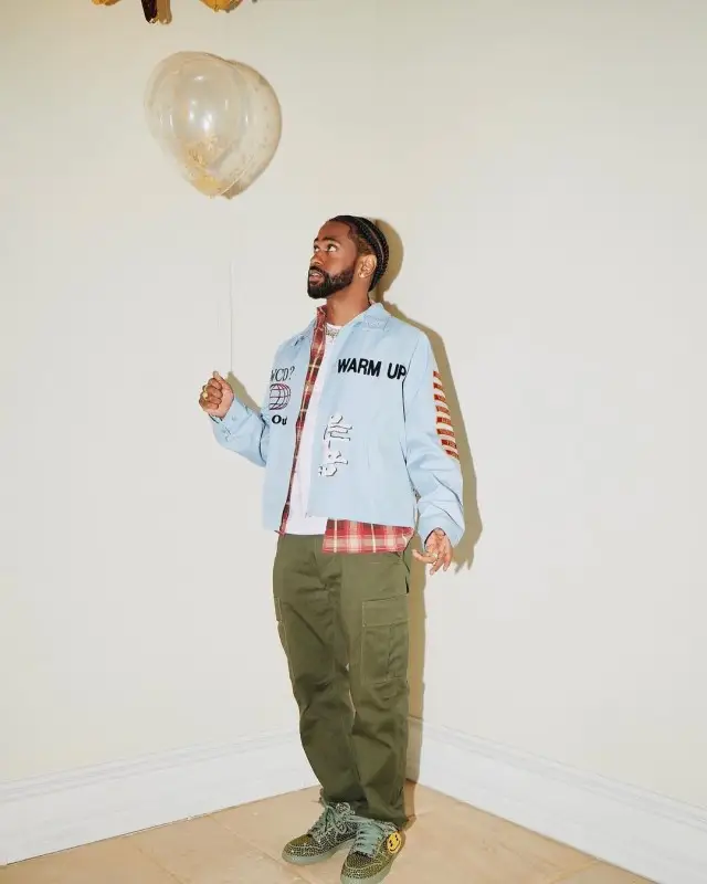 Big Sean outfit in Cactus Plant Flea Market and Nike, 2020