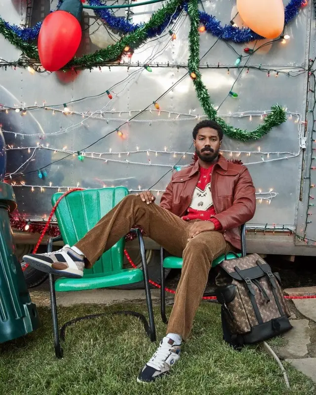 Michael B. Jordan outfit in Coach, 2020