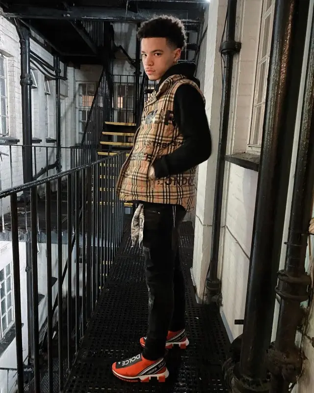 Lil Mosey outfit in Amiri, Fendi, and Burberry, 2020