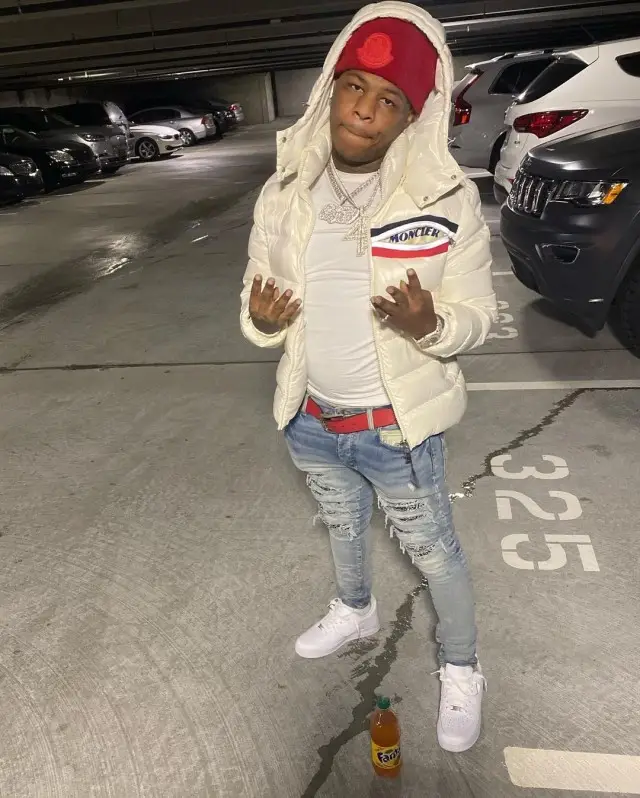 Rylo Rodriguez outfit in Amiri, Nike, and Moncler, 2020