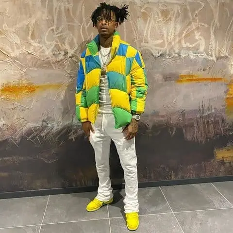 21 Savage outfit in ERL and Nike, 2020