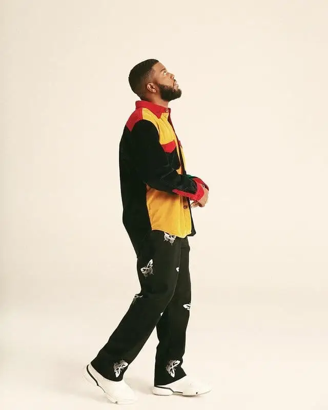 Khalid outfit in Salute and Prada, 2020