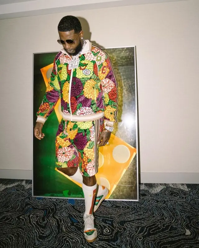 Gucci Mane outfit in Gucci, 2020