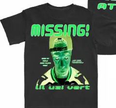 Lil Uzi Vert Merch The Dark Missing T-shirt $25