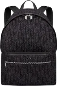 Dior Black Oblique Jacquard Rider Backpack $1950
