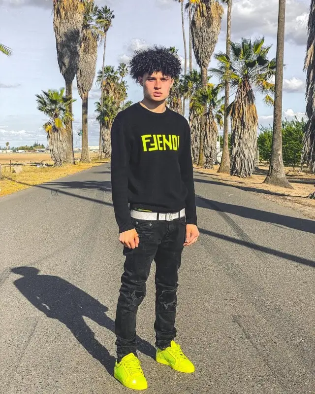 Bankrol Hayden outfit in Fendi, Christian Louboutin, and Louis Vuitton, 2020