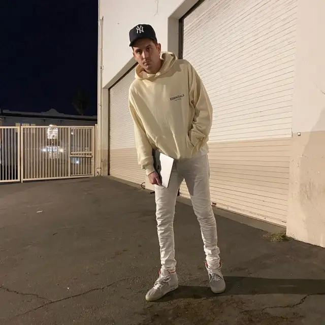 G-Eazy outfit in Fear of God, Nike, and New Era, 2020