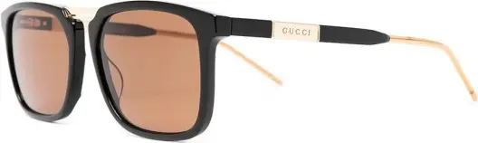 Gucci Square-Frame Logo Glasses $321