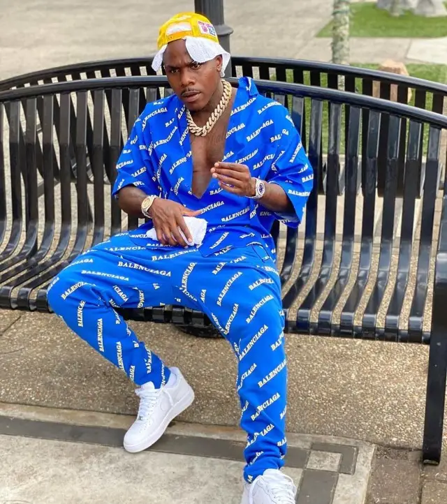 DaBaby outfit in Balenciaga and Nike, 2020