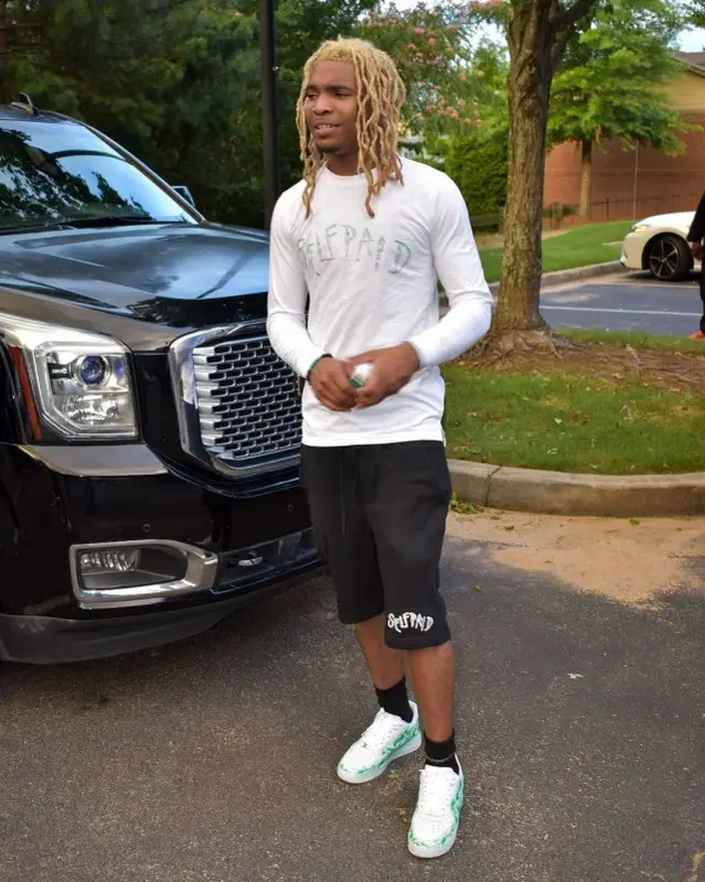 Lil Keed outfit in Selfpaid, 2020