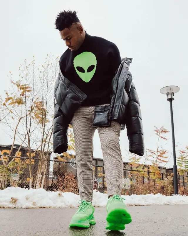 JuJu outfit in Balenciaga and H&M, 2020
