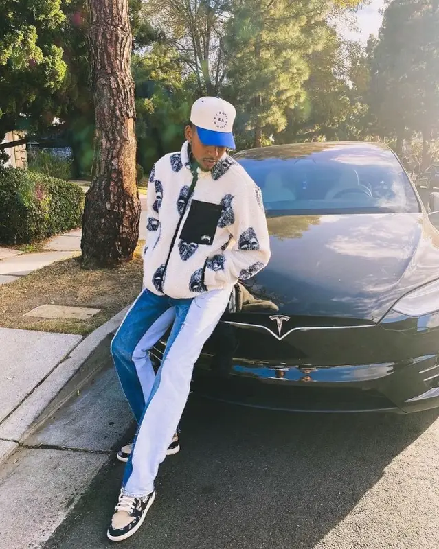 Nick Young outfit in Stussy, Maison Margiela, and Most Hated, 2020