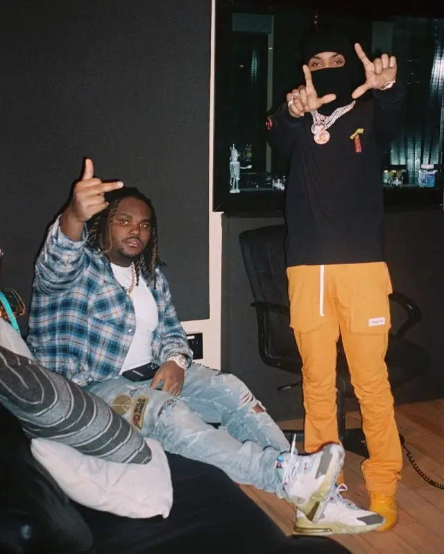 Tee Grizzley outfit in Amiri, Nike, and Travis Scott Merch, 2020