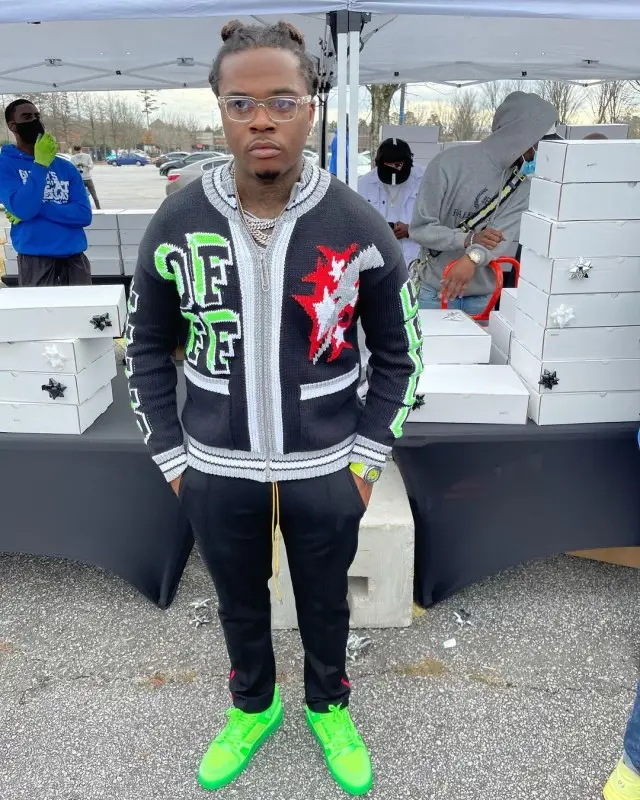 Gunna outfit in Louis Vuitton, 2020