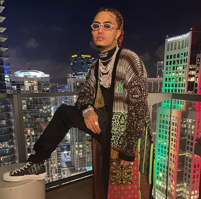 Lil Pump outfit in Off-White, Cough Syrup, and Dior, 2020