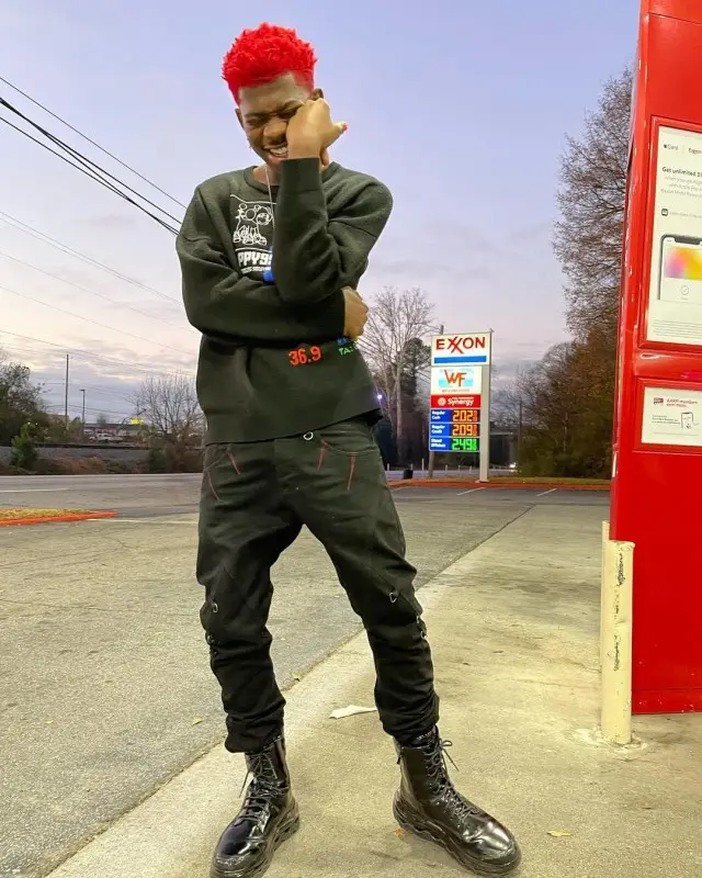 Lil Nas X outfit in Happy99 and Akings, 2020