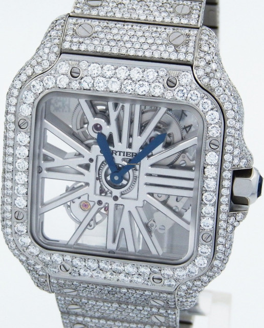 cartier watch iced out
