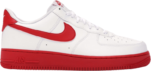 Nike Air Force 1 Low White Red Midsole 